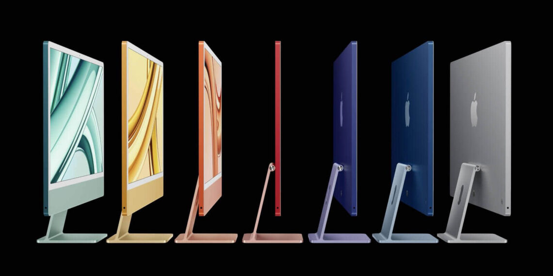 苹果推出配备全新M3芯片的24英寸iMac更新版本。