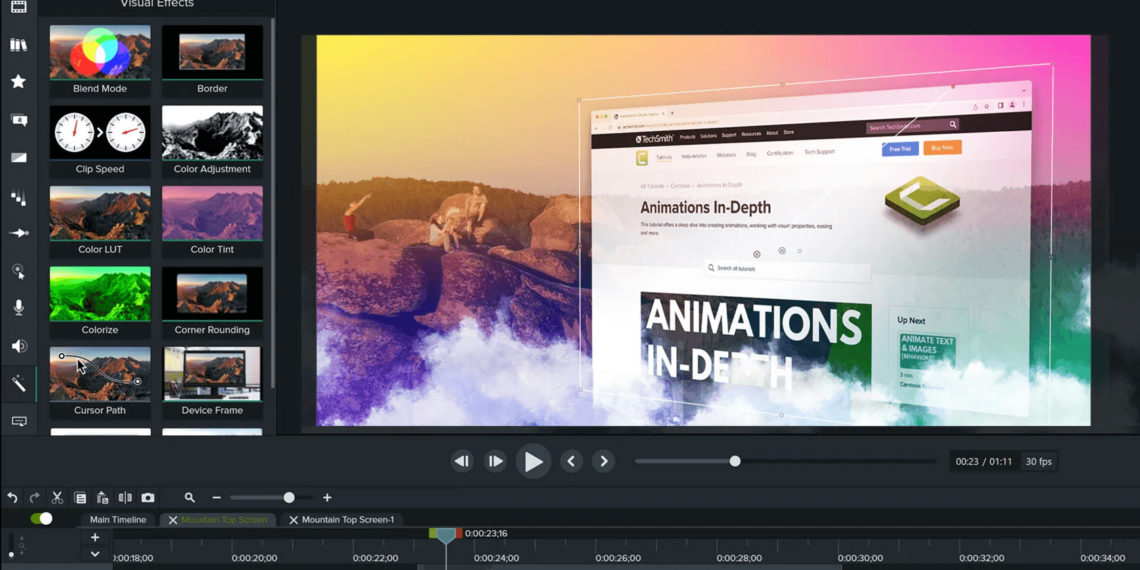 Camtasia 2023 强大的Mac录屏和视频编辑软件