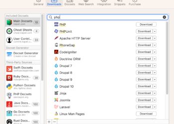 Dash for Mac 开发手册文档查看和代码片段管理工具