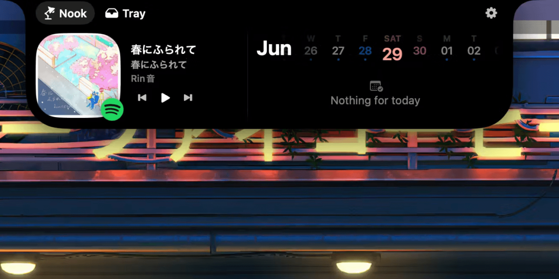 NotchNook 1.2.4 破解版 为带刘海屏的 MacBook 提供全新使用体验