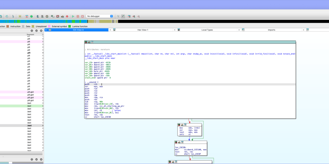 IDA Pro 9.0 功能强大的Mac反汇编器、反编译软件和多功能调试器。