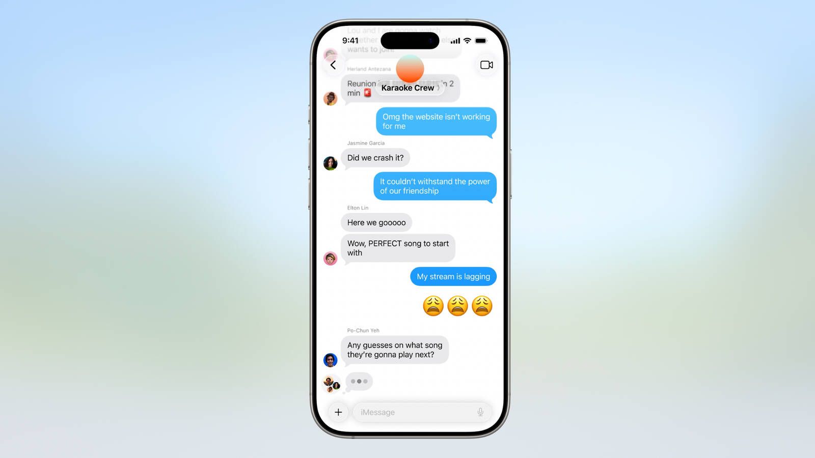 iOS 26 Group Chat Messages Typing Indicators