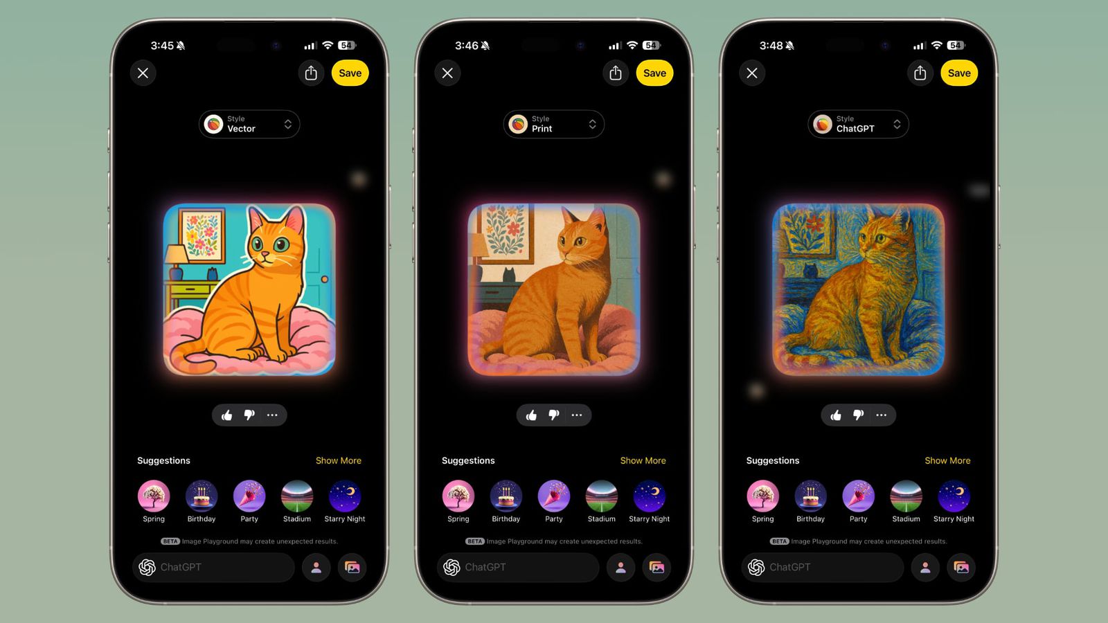 ios 26 image playground styles set 2